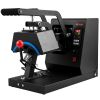 VEVOR Hat Heat Press, 4-in-1 Cap Heat Press Machine, 6x3inches Clamshell Sublimation Transfer