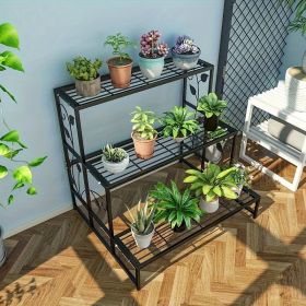 3-layer outdoor and indoor metal environmentally friendly storage, shoe rack, flower rack, iron decorative storage rack