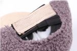 Kids Winter Lamb Cashmere Baseball Cap Toddler Pom Pom Hat; Black