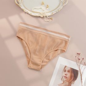 Seamless Underwear Breathable Sexy Women's Seamless (Option: Skin Color-0XL)