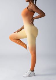 Umpsuit For Women Workout Seamless Jumpsuits (Option: Yellow-S)