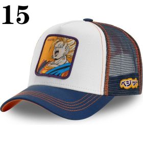 New Naruto Dragon Ball DRAGONBALL Mesh Cap Cartoon Mesh Cap Men And Women Baseball Cap Fashion Patch Trucker Cap (Color: 15)