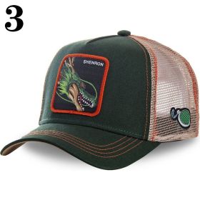 New Naruto Dragon Ball DRAGONBALL Mesh Cap Cartoon Mesh Cap Men And Women Baseball Cap Fashion Patch Trucker Cap (Color: 3)