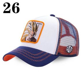 New Naruto Dragon Ball DRAGONBALL Mesh Cap Cartoon Mesh Cap Men And Women Baseball Cap Fashion Patch Trucker Cap (Color: 26)