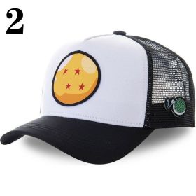 New Naruto Dragon Ball DRAGONBALL Mesh Cap Cartoon Mesh Cap Men And Women Baseball Cap Fashion Patch Trucker Cap (Color: 2)