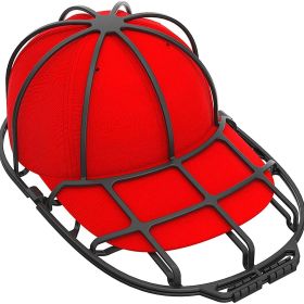 Hat Washer For Washing Machine; 1pc Hat Washer; Anti-Deformation Protective Frame; Baseball Hat Cleaner Cap Washer; Washing Cap Protector (Color: BLACK)