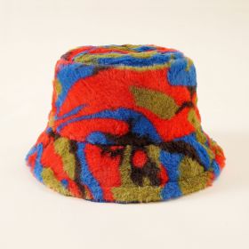 Blue hat women's autumn and winter haze sky blue knitted cap peaked cap baseball cap beret fisherman hat (Color: Red)