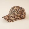 Hat women's new European and American style fashion casual baseball cap street curved brim personality European and American leopard print peaked cap