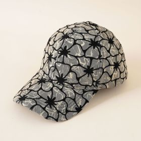 New fashion peaked cap women's casual wild ins two-color sunshade baseball cap Korean version of the tide (Color: GRAY)