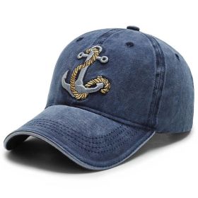 Hats for men and women baseball caps Tidy summer casual versatile cap black students sunscreen sun hat (Colour: royal blue)