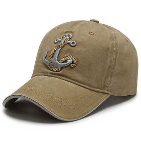 Hats for men and women baseball caps Tidy summer casual versatile cap black students sunscreen sun hat (Colour: khaki)