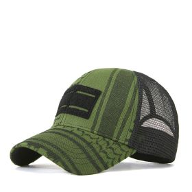 New Mesh Hat Sunshade Sunscreen Baseball Hat in Spring and Summer Men's and Women's Outdoor Leisure Versatile Fashion Cap (Colour: Dark green M (56-59CM))