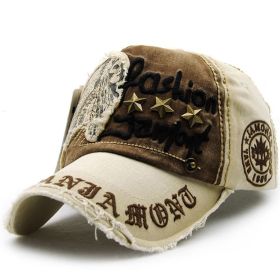 Sun visor hats for men and women; willow nails; casual letters; baseball caps; worn outdoor cap (Colour: Shallow meter)