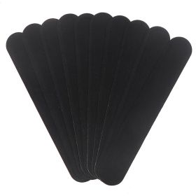 20pcs/Pack Hat Sweat Liner Cloth Skin Friendly Absorbent Sweat Pad Self-Adhesive Sizing Tape Hat Anti-Dirty Pads For Golf Baseball Tennis Cap Black & (Applicable People: Outdoor Sport, Color: BLACK)