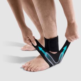 FitVille X-cushion Ankle Brace (Color: BLACK, size: XL)