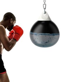 Home Gym 18 Inch Water Punching Bag with Adjustable Metal Chain (Type: Exercise & Fitness, Color: BLACK)