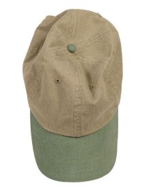 Authentic Pigment 1910 Pigment-Dyed Baseball Cap (Color: KHAKI/ WILLOW, size: OS)