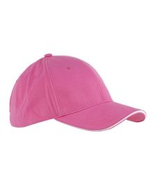 Big Accessories BX004 6-Panel Twill Sandwich Baseball Cap (Color: PINK/ WHITE, size: OS)