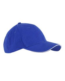 Big Accessories BX004 6-Panel Twill Sandwich Baseball Cap (Color: ROYAL/ WHITE, size: OS)