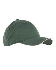 Big Accessories BX004 6-Panel Twill Sandwich Baseball Cap (Color: OLIVE/ STONE, size: OS)