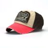 Classic patch color matching baseball cap coating men and women fashion outdoor sunshade hat