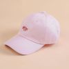 Baseball cap women's summer Korean version embroidered coconut tree street couple ins letter peaked cap outdoor simple sun hat