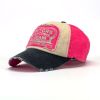 Classic patch color matching baseball cap coating men and women fashion outdoor sunshade hat