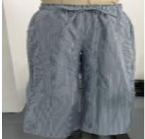 Thick Striped Wide-leg Pants (Option: Blue-XL)