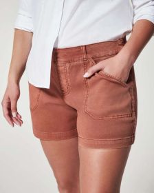Women's High Waist Overalls Casual Pants Cotton And Linen Thin A- Line (Option: Six inch khaki-M)